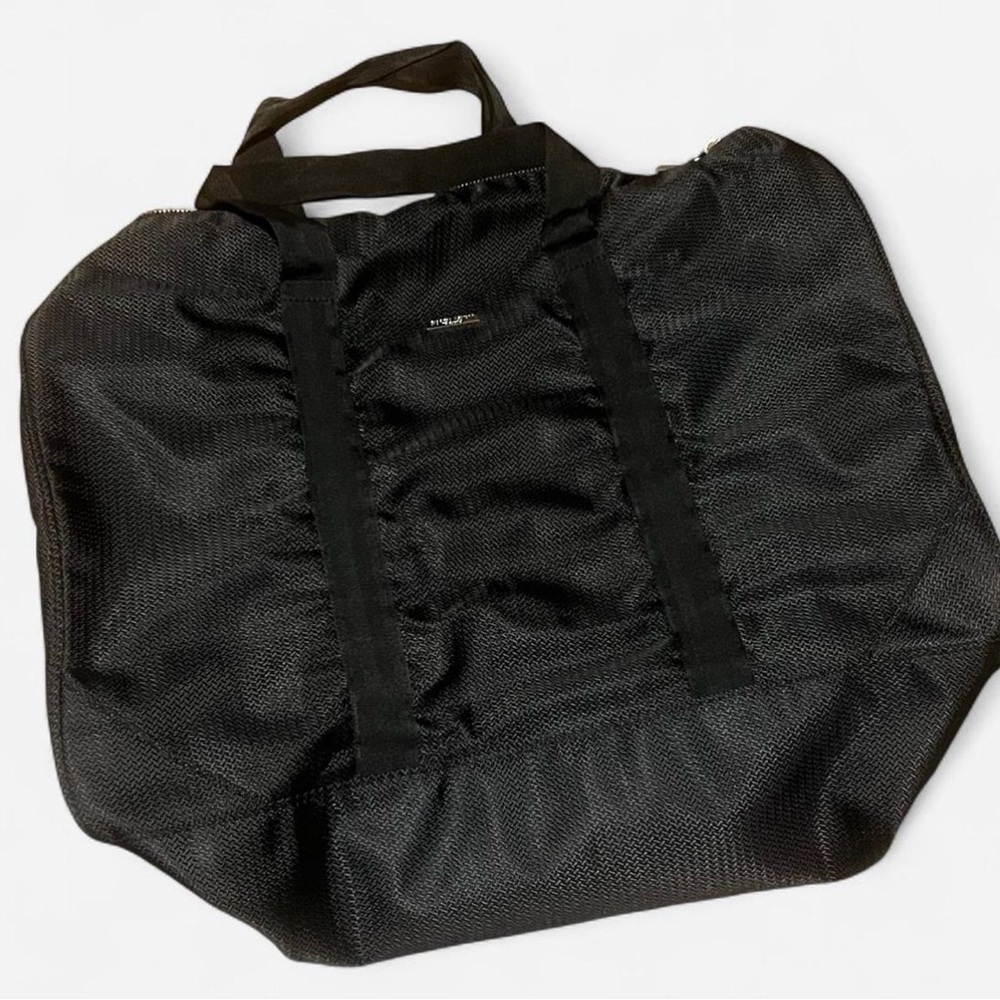 Giorgio Armani Black Textured Material tote‎ bag